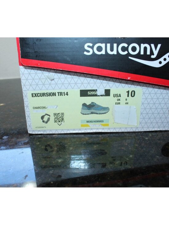 Men\'s Saucony Excursion TR14 Shoes Athletic Tennis Shoes Charcoal Gold Size 10